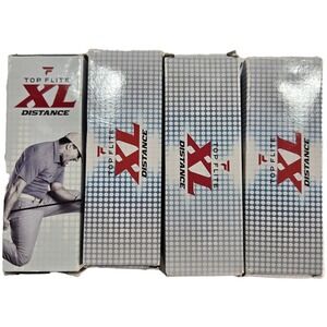 Top Flite XL Distance Golf Balls 12 Count 4‎ Sleeves Long Durable High Launch